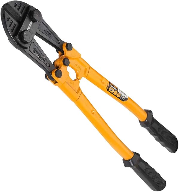 Tolsen Bolt Cutters 18" - Heavy Duty Carbon Bolt, Steel Padlock, Cable, Chain and Wire Cropper