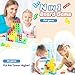 BBnote 96PCS Stack Game for Adult & Kids, Tetra Board Tower Games for Family Travel Party, 4 Players Balance Stacking Toy, Team Toys Building Block