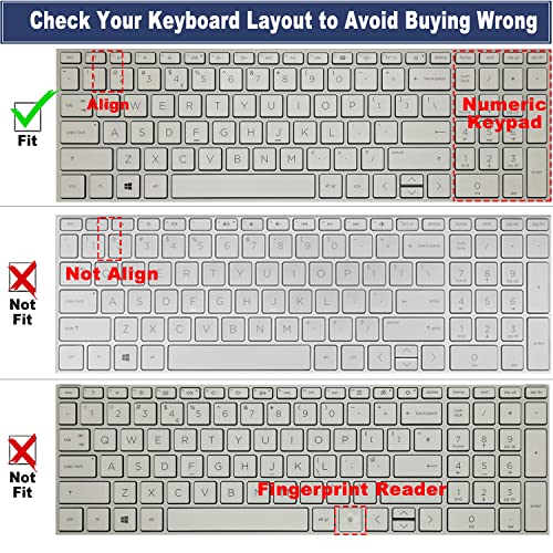 Keyboard Cover for 17.3 HP Laptop 17-cn 17-cp Series 17t-cn300 17t-cn400/cn200 17-cn3003dx 17-cn2083dx 17-cp2025dx 17-cn4153cl 17-cn3327dx 17-cn2077nr 17-cp3155cl 17-cp2025dx cp3005dx 17z-cp200/cp300