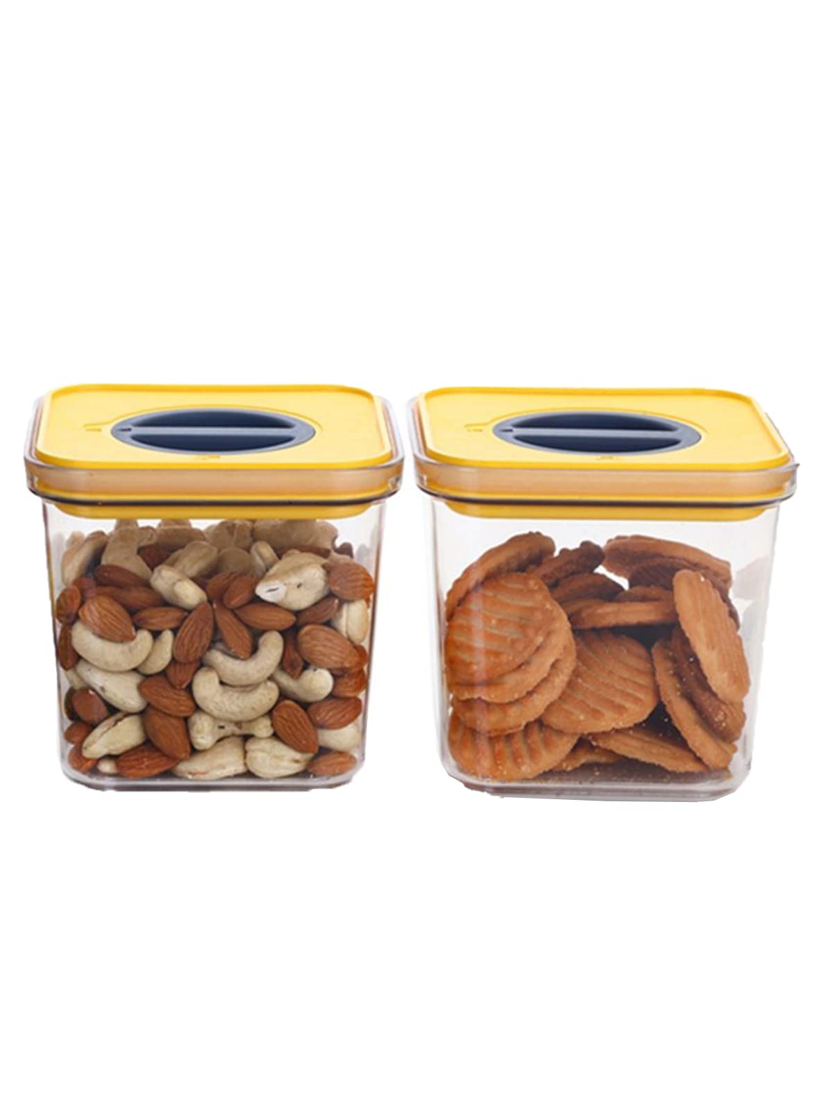 Yellow Kitchen Containers - 2 Pack 1700ml -10