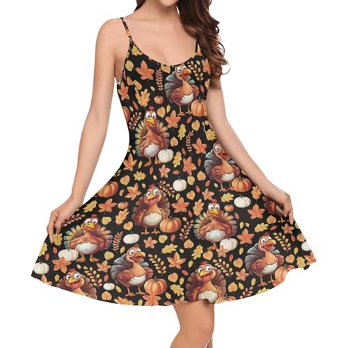 Image of Coloranimal Women's Summer Sleeveless Casual Swing Dresses with Loose Fit Beach Sundress