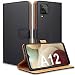 Produktbild YNMEacc Handyhülle Kompatibel mit Samsung Galaxy A12 / M12 Hülle, Schutzhülle Premium PU Leder Flip Case Standfunktion Brieftasche für Samsung Galaxy A12/M12 Tasche - Schwarz