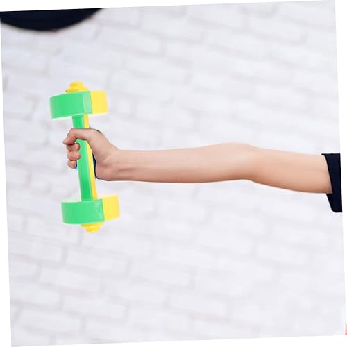 Miniatura 9 de WHAMVOX 6 mancuernas para levantamiento de pesas para niños, mancuernas de fitness, equipo de gimnasio en casa, barra de mano para niños, pesas de