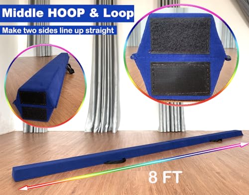 Image of Marfula 6 FT / 8 FT / 9 FT Folding Gymnastics Beam Foam Balance Floor Beam