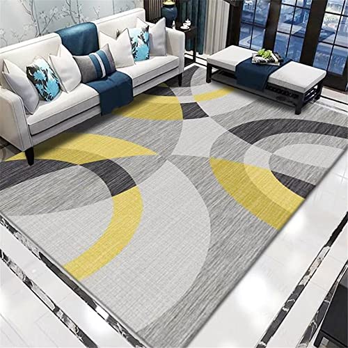 Tapis de sol grand salon gris rectangulaire 80x120 cm pour salle à manger et bureau