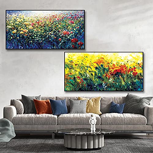 Plante fleur peinture affiche toile sans cadre pour salon 2x