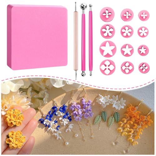 KEOKER Spring Clay Cutters 12 Shapes for Earrings