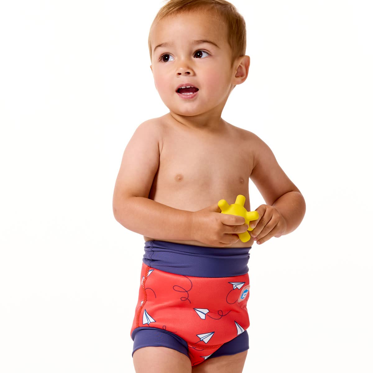 Splash About Happy Nappy Schwimmwindel, Papierflieger, Rot, 3-6 Monate