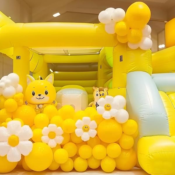 IXVAN Yellow Balloons 145pcs Different Sizes 18 12 10 5 Inch Latex Helium Yellow Balloon Arch Kit Garland for Baby Shower Birthday Party Decorations by IXVAN - Used condition - Image 5