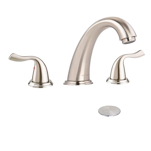MockWares Basics Traditional Bathroom Faucet Set, Satin Nickel