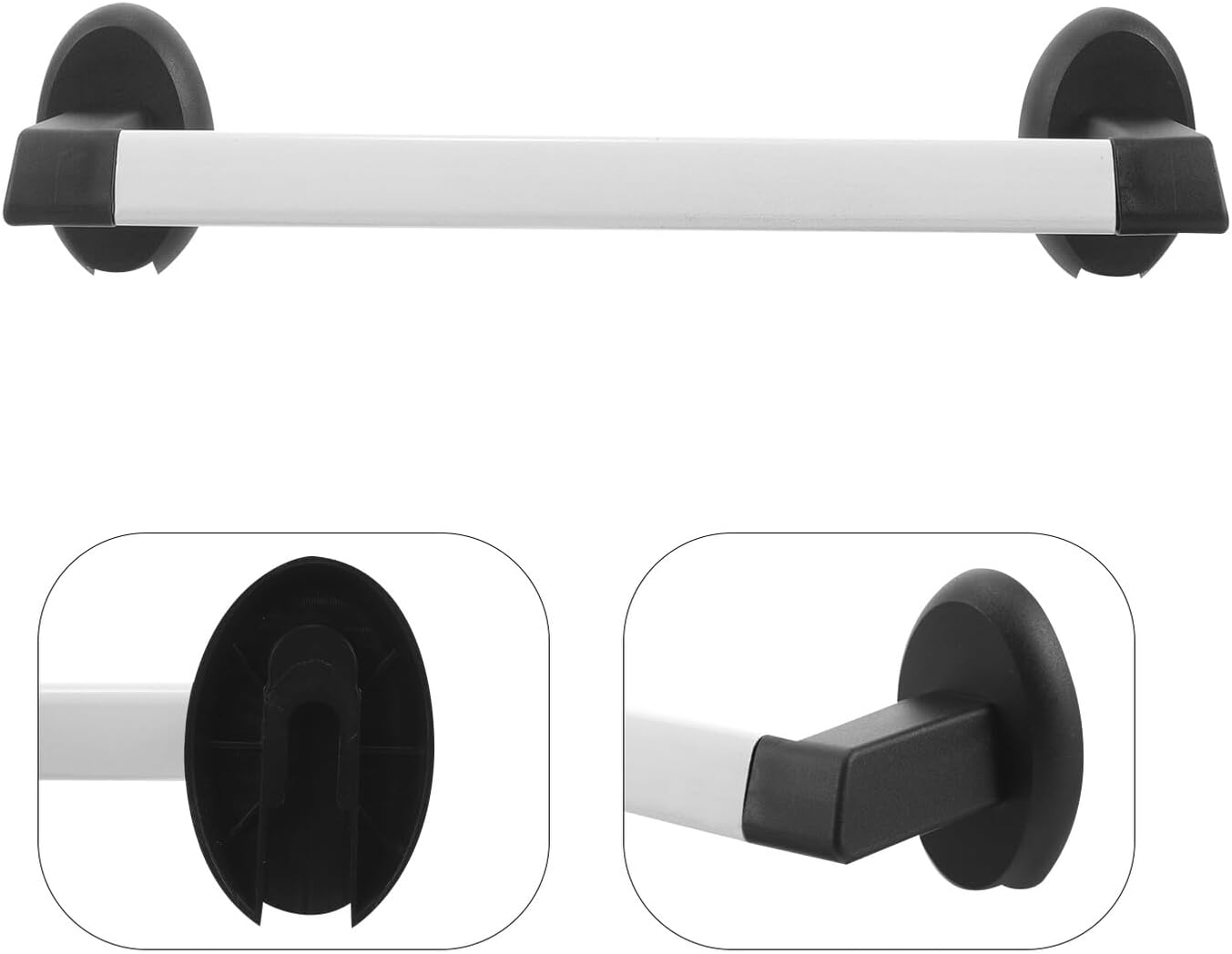 Wall Mounted Slipper Holder Bathroom Towel Rack White Carbon Steel