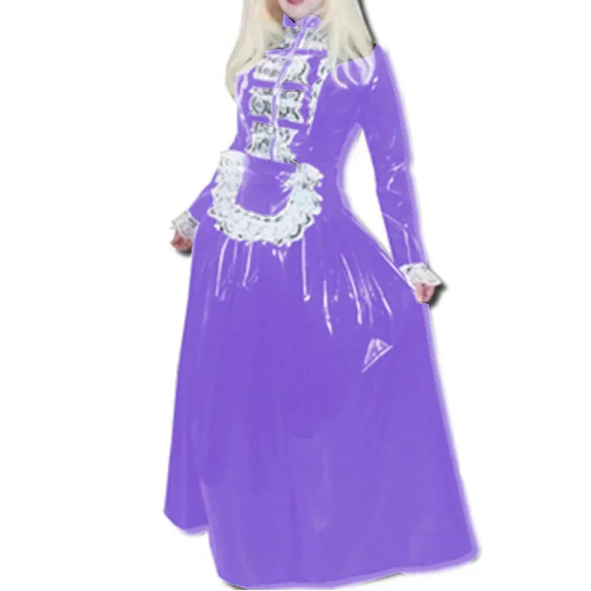 Cosplay de sirvienta con cerradura y delantal解决聚会装扮难题 5