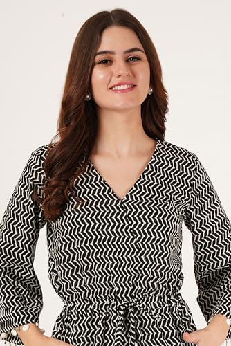 Image of COTLAND Fashions Jaipuri Cotton Printed Playsuit for Women