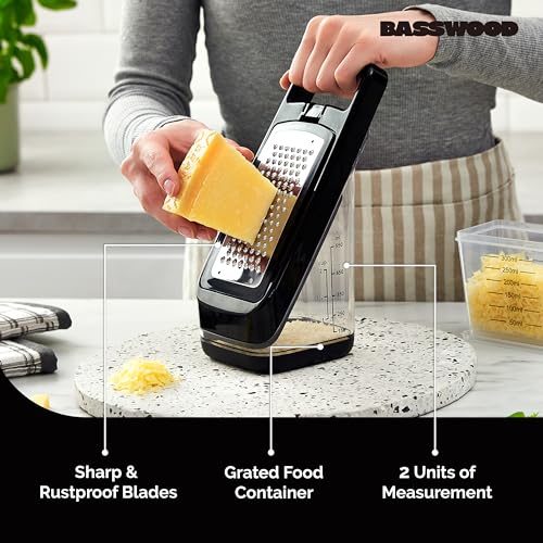 Basswood Cheese Grater With Container thumb #2