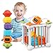 JoyPlus Giochi Montessori 2 Anni, Giocattoli di Smistamento Delle Forme, Giocattolo Cubo Attività per Bambini, Giocattoli Impilabili per Bambini, Giochi Educativi Montessori per Ragazzi e Ragazze