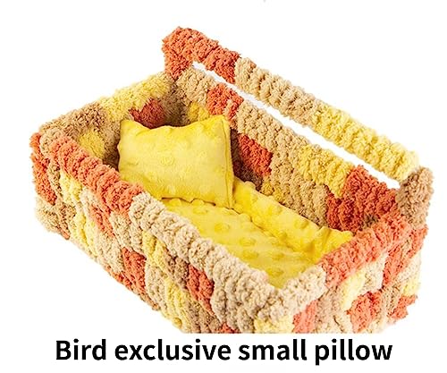 Image of Warm Bird Nest House Bed Hammock Toy for Pet Parrot Parakeet Cockatiel Conure Cockatoo African Grey Eclectus Amazon Lovebird Budgie Finch Canary Hamster Rat Chinchilla Squirrel Cage Perch