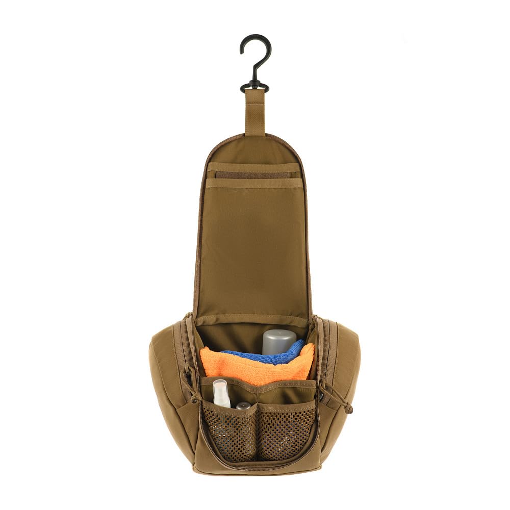 M-Tac Taktyczna kosmetyczka Elite Gen.II – podróżna i wojskowa kosmetyczka, Cordura 500D, wodoszczelna, kompaktowa, do użytku na zewnątrz, na kemping, Bundeswehrę i Airsoft, Coyote