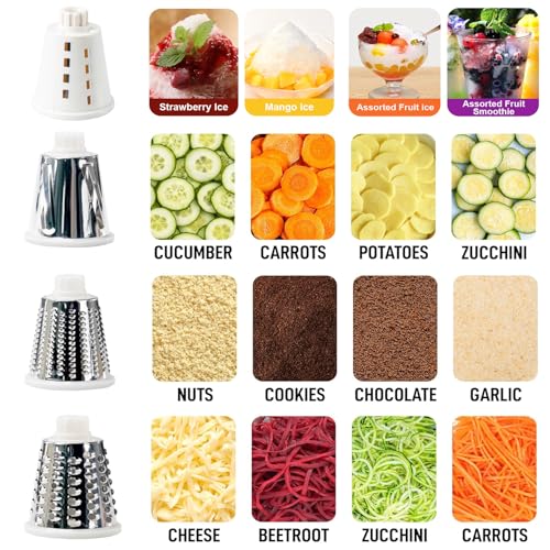 KalraMay Rotary Cheese Grater w/ Handle & Stainless Steel Drum - image 4