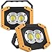 Produktbild Wiederaufladbares Flutlicht, 2er Pack 30W LED Wiederaufladbares Arbeitslicht Outdoor Flutlicht Camping Lichter mit USB wasserdicht für Outdoor Camping Reisen Angeln Sicherheitslichter