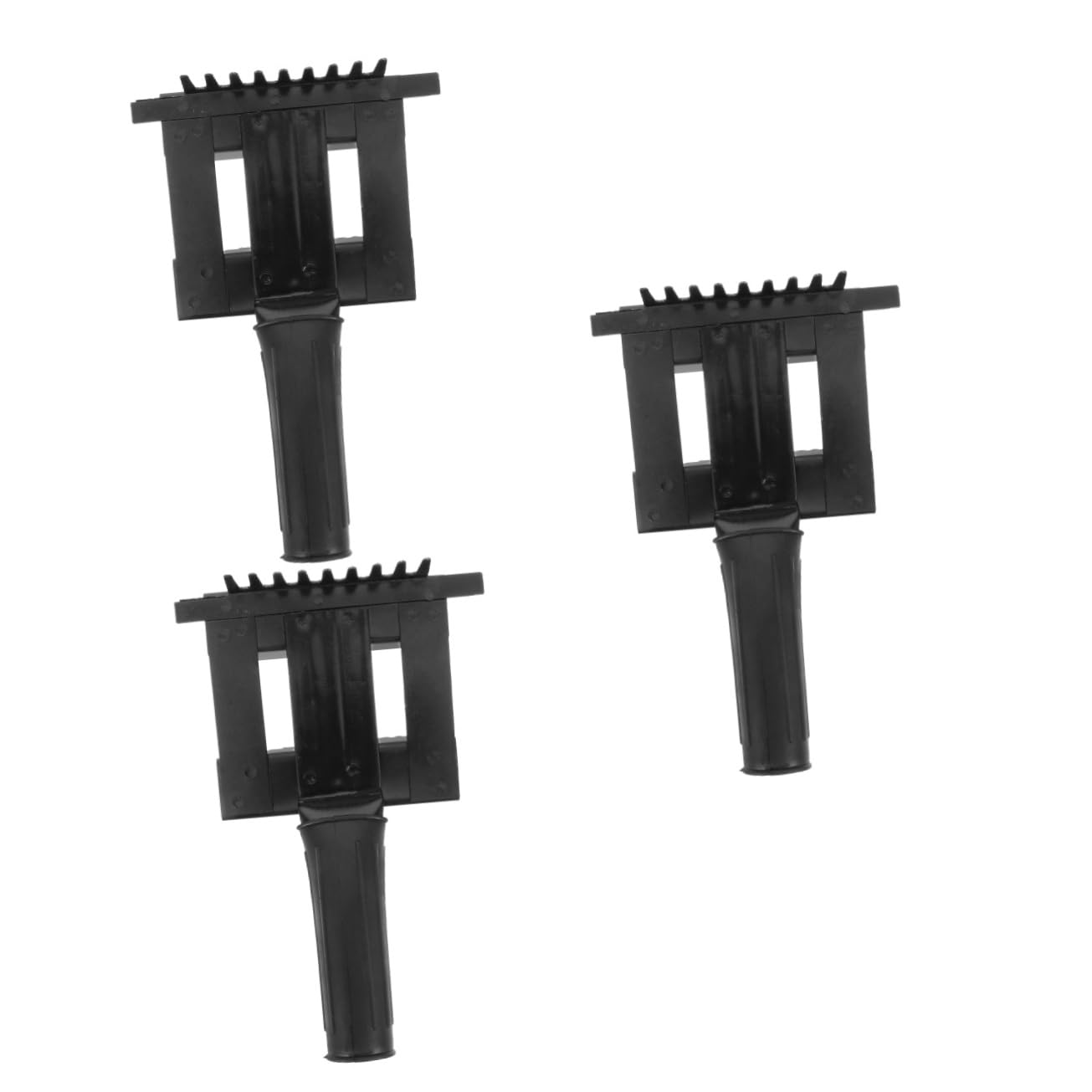 BESPORTBLE 3 Piezas rastrillo anti-picazón cepillo de pelo de animales cepillo de aseo para caballos cepillo para caballos peine de pelo de caballo limpieza de caballos Metal Black