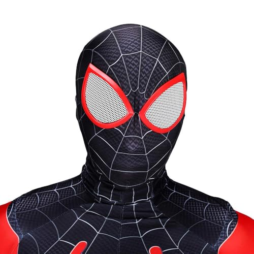 Gizmac Adult Superhero Halloween Cosplay Costume Black Bodysuit Spandex Jumpsuit thumb #2