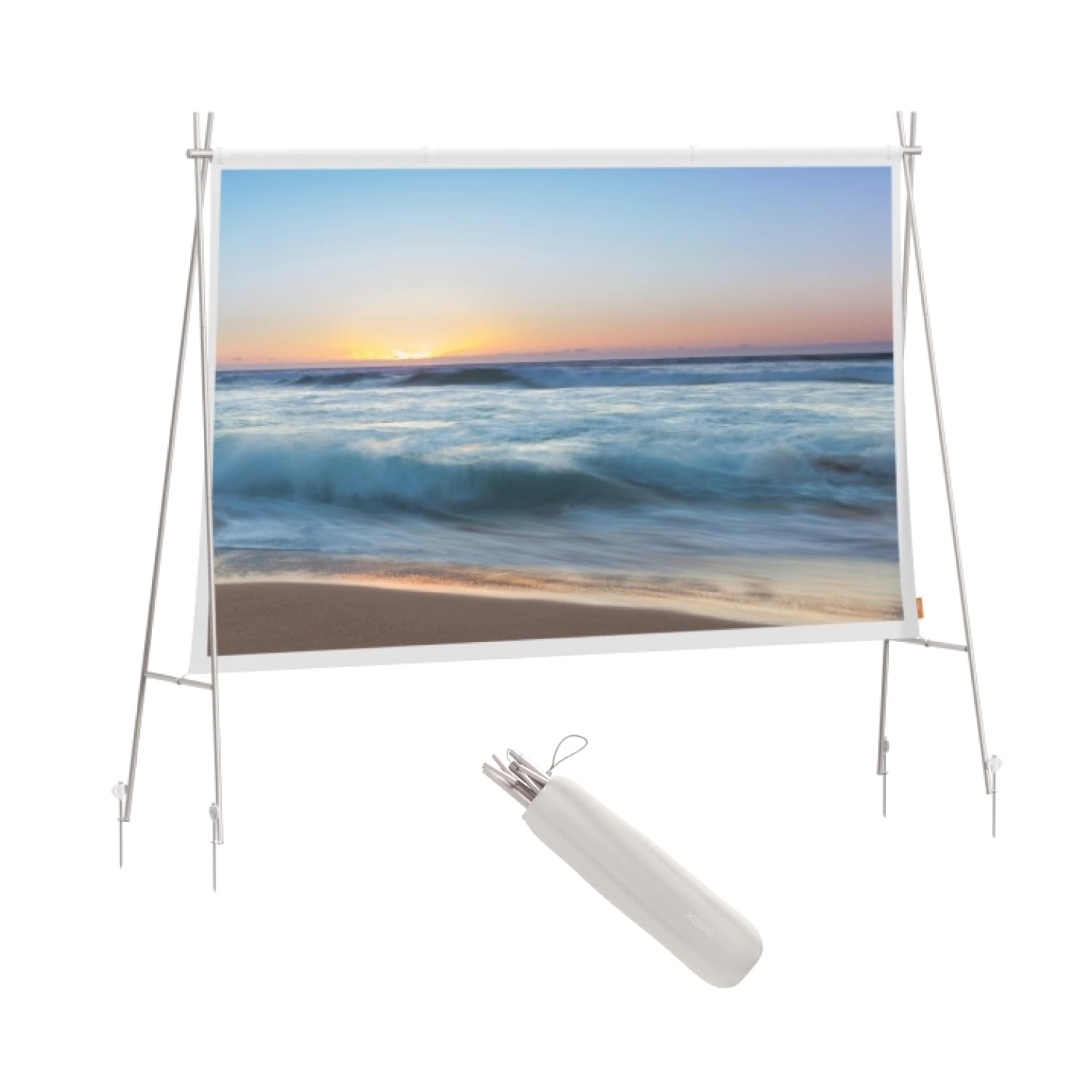 XGIMI 2025 New Outdoor Portable Projector Screen 70" Foldable & Lightweight - Camping/Backyard Compatible with MoGo/Horizon/Elfin/Halo Series Long