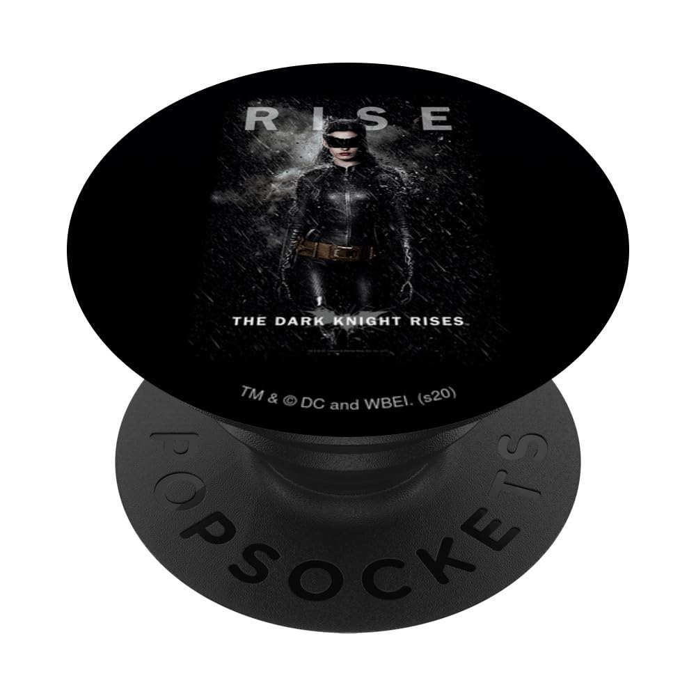 The Dark Knight Rises Catwoman Rise PopSockets Swappable PopGrip, Black