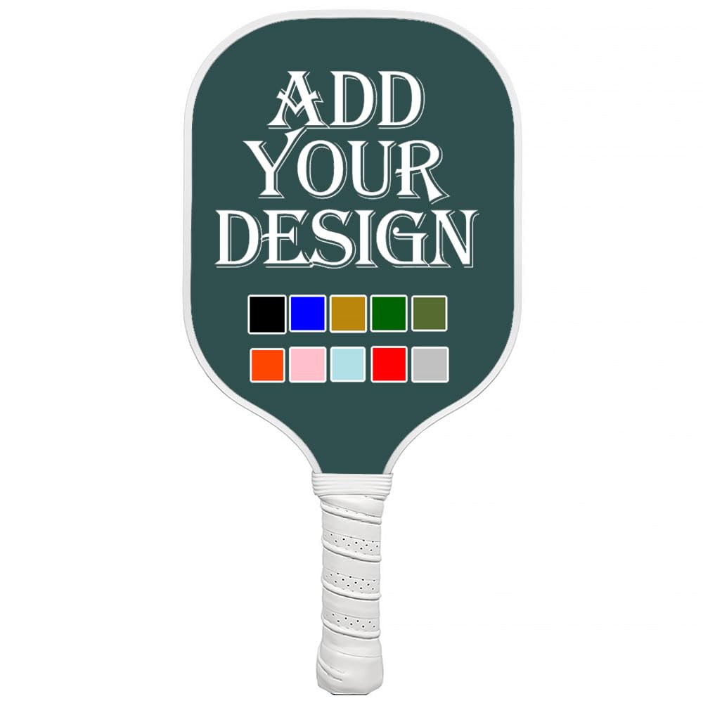 Racchette da pickleball personalizzate con impugnatura comoda bianca
