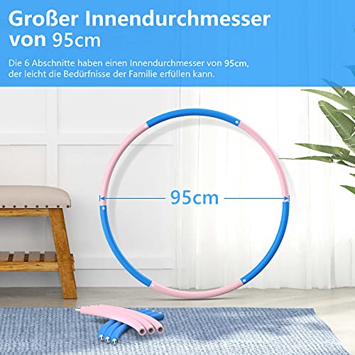 OUZIGRT Hula Hoop Pneumatico per adulti, 1 kg