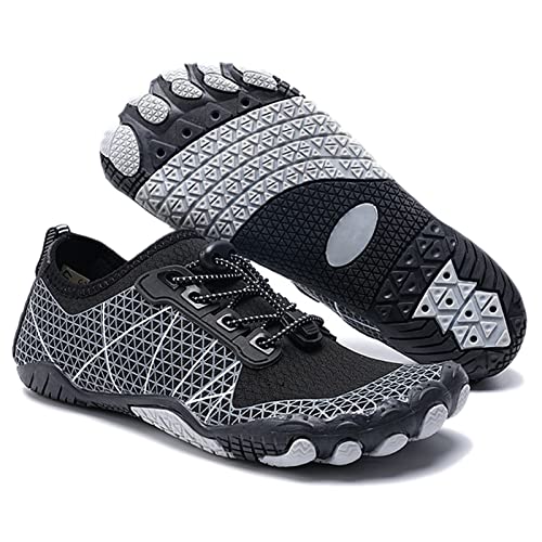 River Shoes,Quick-Dry Aqua Surf Water Shoes for Women,Summer Outdoor Lightweight Beach Barefoot Shoes,Non-Slip Swim Shoes for Men,with Draining Hole,for Diving/Fitness/Yoga