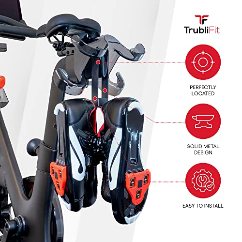 Trublifit Metal Shoe Hanger For Peloton Bike Plus, Holds 2 Pairs Of Shoes, Perfect Accessories For Peloton Bike+, Shoe Holder For Peloton, Solid Metal Shoe Rack #TOP3