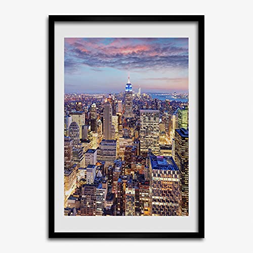 Cadre MDF 50x70 cm New York Tulup pour tableau et affiche moderne en bois décoratif