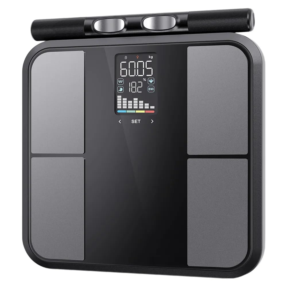 SilvanHome Balance connectée numérique à 8 électrodes pour salle de bain