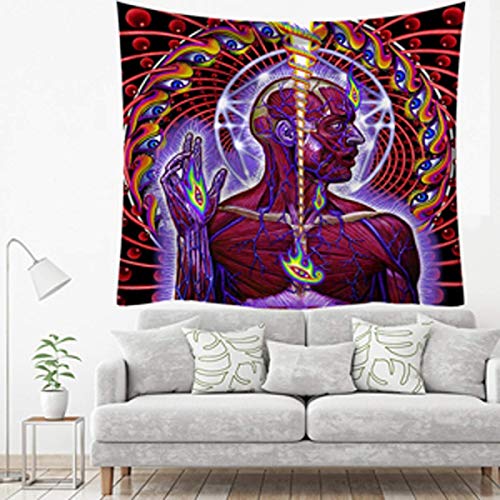 Langjitianya Herramienta de disección de banda lateral Tapiz de pared, pegatinas para póster de bandera de álbum (Lateralus -s) Cover