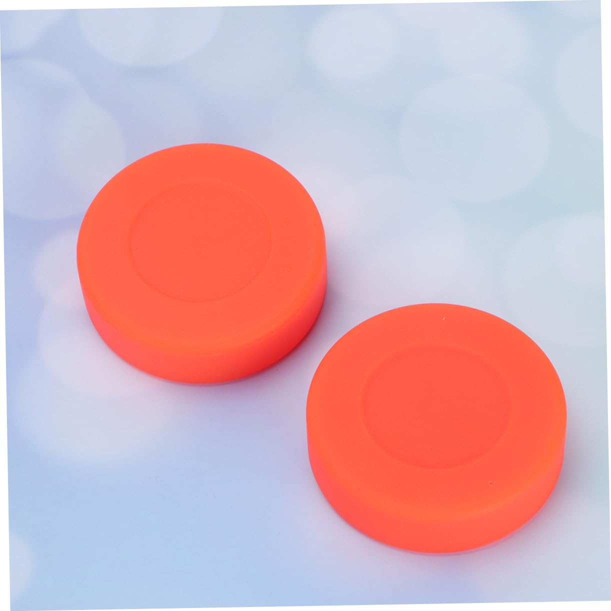 Milisten Rondelles de Hockey en Caoutchouc Rouge, Lot de 10, Rondes