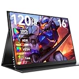 UPERFECT 3K OLED 120Hz 16' Monitor Portatile con 100000:1 500 Nit 2880 * 1800 16:10 DCI-P3 Schermo Mini HDMI USB C per PC Laptop Cellulare Console di Gioco, Alloggiamento in Metallo, Compatibile VESA