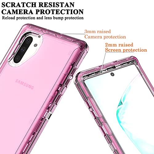Coque Note 10 robuste antichoc multicouche en caoutchouc durable rose - 4