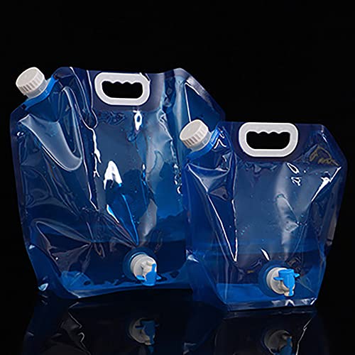 Hengqiyuan 2 Stück Wasserbeutel Faltbar (5L + 10L), Wassertank, Wassertank...