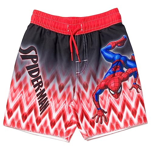 Marvel Spider-Man Pullover Rash Guard and Swim Trunks Toddler to Big Kid3