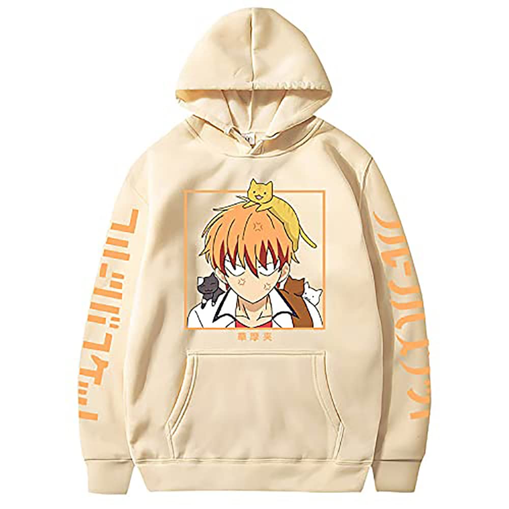 Unisex Fruit Basket Hoodie - Kyo Soma Tohru Anime Hooded Sweatshirt Pullover Hoodie Cosplay Jacket for Men and Women