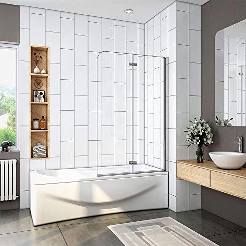 2 Fold Folding Shower Bath Screen 900x1400mm