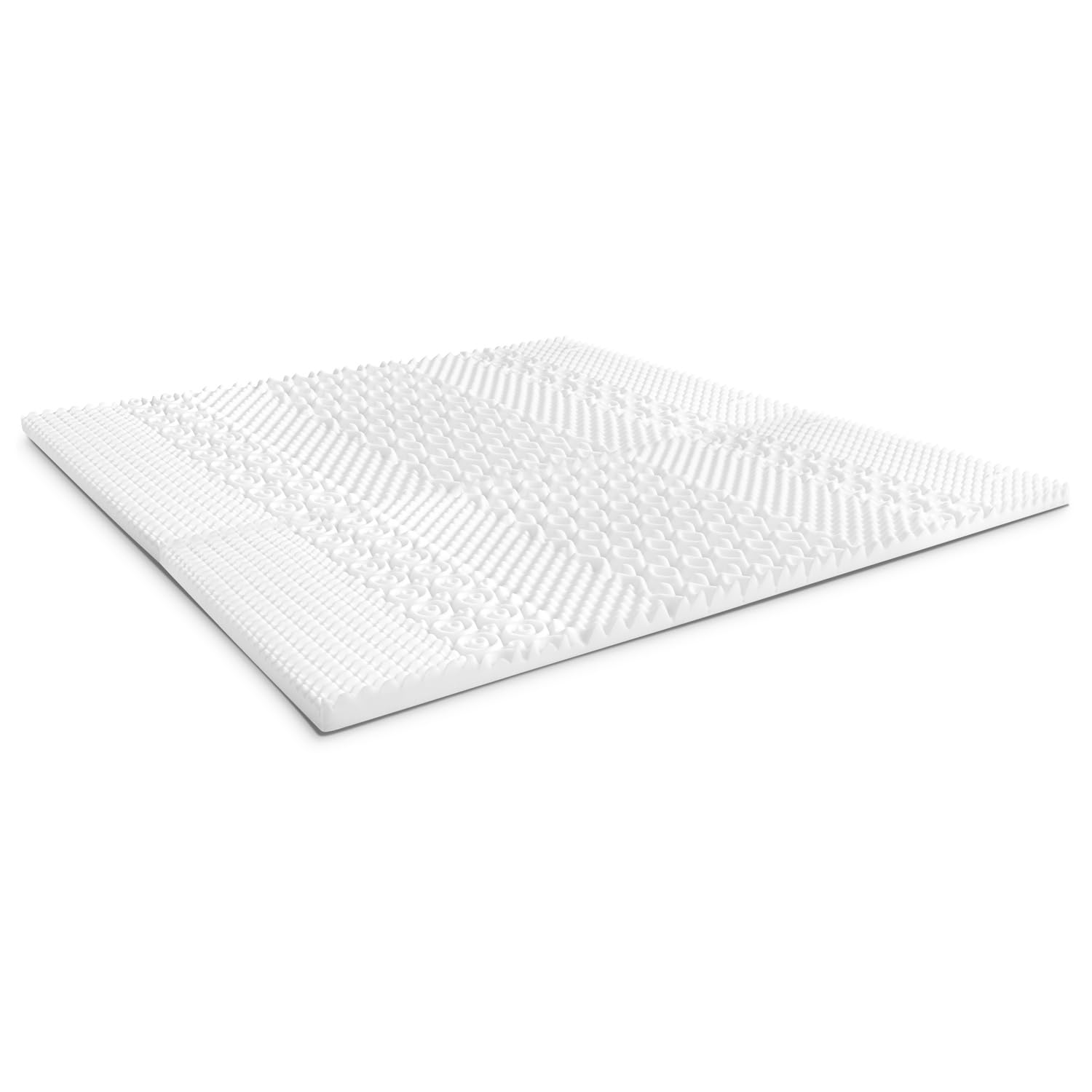 CloudComfort - Protector de colchón (7 zonas, 7 cm de altura, espuma fría, lavable, 120 x 200 cm)