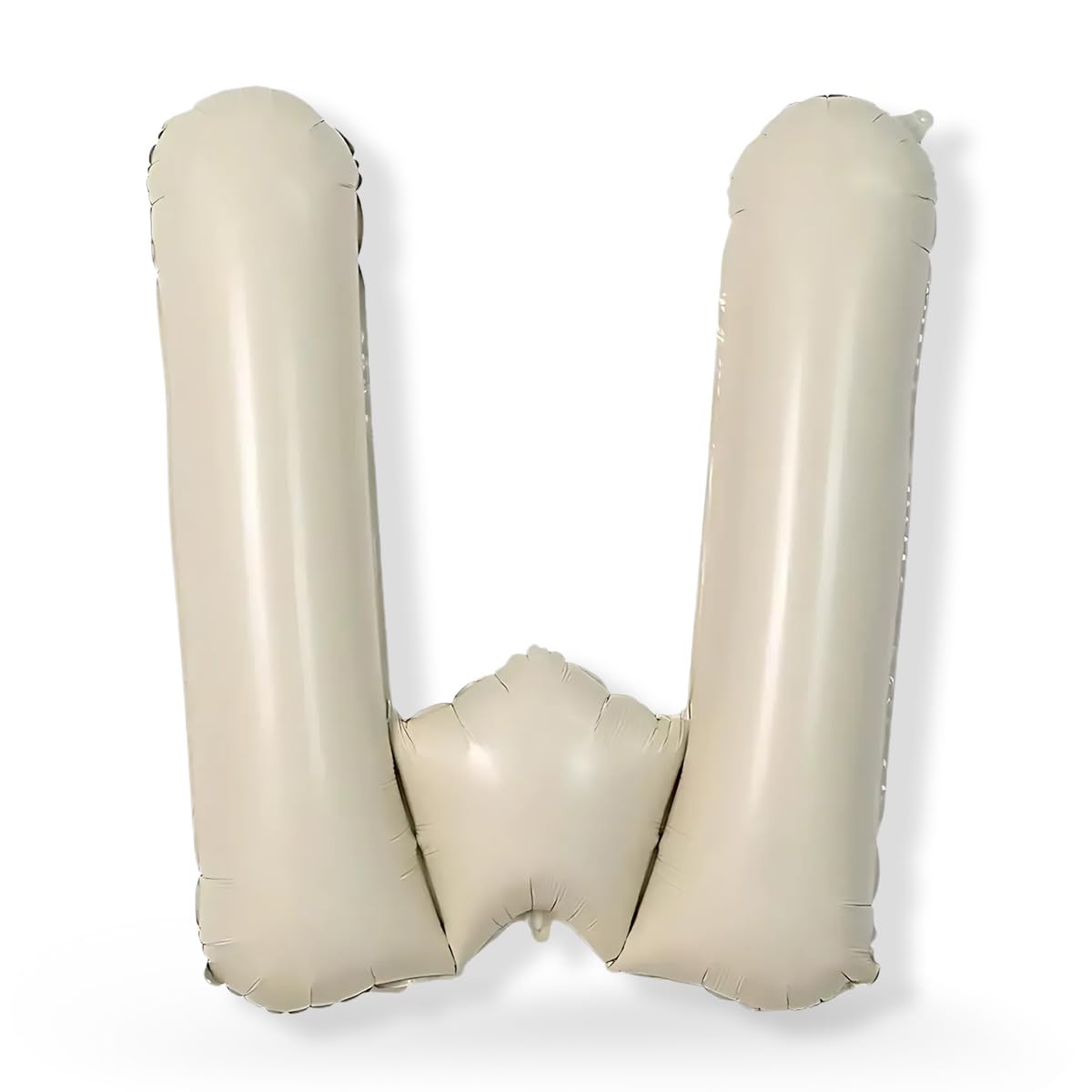 FUNXGO XXL Folienballon Buchstabe W Champagner ca. 100cm - Riesen Alphabet Ballon - Helium oder Luftfüllung - Ideal für Geburtstag, Hochzeit, Jubiläum, Party Deko & JGA - Ballon W Champagner