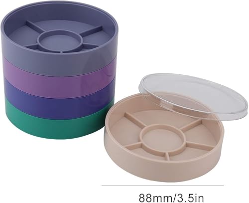 Miniatura 9 de Contenedor de caja de piezas de reloj, soporte de movimiento de reloj, cubierta antipolvo, 5 capas, almacenamiento de herramientas de reloj para