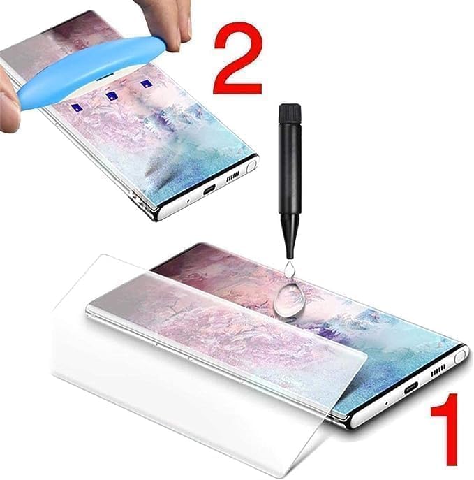 Image of UV Tempered Glass Screen Protector Compatible for Realme 15 Pro 5G | Front And Back Screen Guard With camera lens protector (Combo)