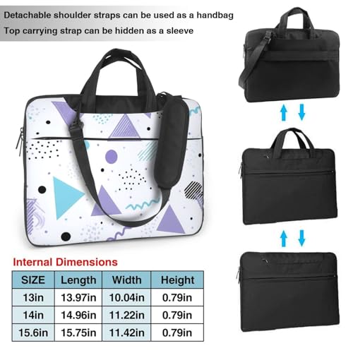 Maletín morado impermeable para laptop de 13 pulgadas miniatura 3