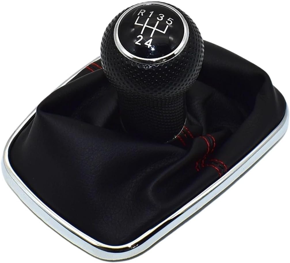 5/6 Speed Car Gear Shift Knob Lever Shifter Gaitor Boot Compatible for Golf 4 IV MK4 GTI R32 Bora Jetta MT 1999-2004 12mm(Green)