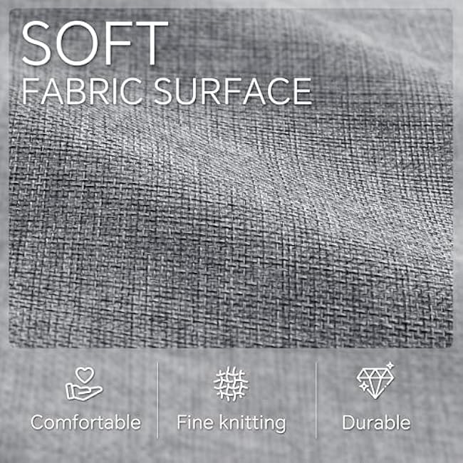 Cube Storage Baskets 6 Pack, 11x11 inch Foldable Cube Storage Bins with Leather Handles for Shelf Closet Nursery Toys (Black/ Gray)