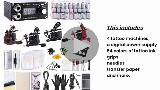 Amazon.com: One Tattoo World Complete Tattoo Kit - 4 Tattoo