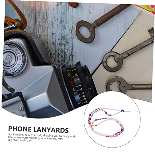 LABRIMP 1 Peça Tiras De Telefone Móvel Contas Alça De Pescoço Chave Cordão De Pulso Cordão De Telefo